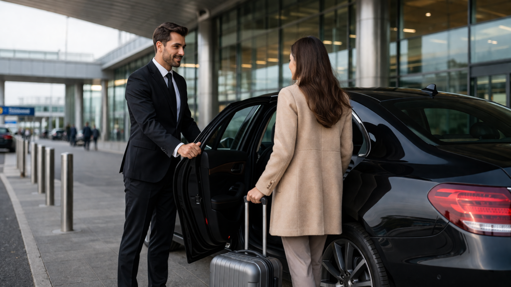 Chófer para diplomáticos en Moldavia con vehículo ejecutivo de lujo para traslados al aeropuerto y transporte oficial en Chișinău
